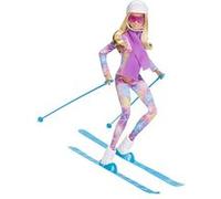 Barbie Winter Sports Skier Poupée aux Cheveux Blonds avec Accessoires Mattel Multicolore Multicolore G