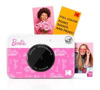 Barbie x Kodak Printomatic Appareil Photo Numérique Couleur - Appareil Photo Portable Barbie 5MP Imprime Photos Autocollantes 2x3” - Signature de Style
