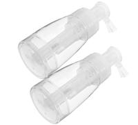 Barbier 180ml en PET Transparent Réutilisable, Lot de 2 Flacons