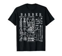 Barbier Coiffeur Coiffeur Barbier Vintage Brevet T-Shirt Graphique avec Valeur