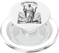 Barbier Coiffeur Patron Saint Martin De Porres Coiffeur Coiffeur PopSockets PopGrip pour MagSafe