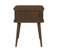 BARBIER - Table d'appoint en bois finition noyer Marron foncé