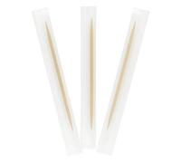 BarBits Lot de 1000 cure-dents en bois emballés individuellement