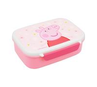 Barbo Toys - Boîte à déjeuner Peppa Pig - Motif fleurs - Boîte à déjeuner pour enfants de 3 à 8 ans - Passe au lave-vaisselle - Légère et durable - Motif Peppa Pig - Dimensions : 17,5 x 13 x 5,5 cm