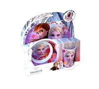 Barbo Toys - Frozen Service de table pour enfants - Le service de table comprend une tasse, une assiette et un bol, tous décorés de belles images de La Reine des Neiges