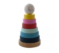 Barbo Toys Moomin - Stacking Rings, 2 an(s), Bois, Bleu, Vert, Rose, Rouge, Jaune