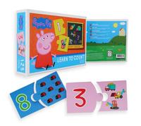 Barbo Toys - Peppa Pig - Apprendre à Compter pour Les Jeu Enfant 3 Ans - Jeu de Puzzle pour Enfants avec 10 Mini Puzzles - Apprendre à Compter - Jeux Jeu Educatif 3 Ans - Licence Officielle