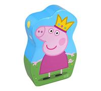 Barbo Toys - Puzzle Déco Peppa Pig Princesse - Puzzle 24 pièces pour Enfants à partir de 3 Ans - Puzzle dans Une boîte en Forme de Peppa - Puzzle - Puzzle Amusant avec Peppa et Son Monde Amusant