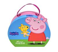 Barbo Toys - Peppa Pig - Puzzle avec boîte de Valise à partir de 3 Ans - Puzzle Peppa Pig avec Son Ours - Casse-tête Jouet 40 pièces pour Enfants - Cadeau 3 Ans - Cadeau Enfant - Peppa Pig Jouet