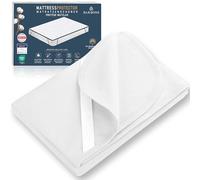 Barbons Protege Matelas 120x190 cm Imperméable Certifié Oeko-Tex Alese pour Adulte et Bebe - Alese 120x190 en Coton Respirant avec 4 Coins Elastiques (120x190 cm) Blanc