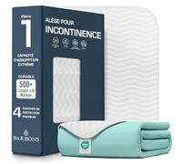 Barbons Protege Matelas Alese Impermeable 75 x 90 cm Couvre Matelas Oeko-TEX Lavable de Lit Bébé Enfants Adultes Respirant Absorbant Drap Housse Protection pour Incontinence Liquide Sang Sueur 75x90