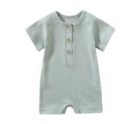 Barboteuse à Manches Courtes pour bébé garçon, Tenue d'été décontractée, Body pour bébé, vêtements de Jeu pour 0 à 24 Mois