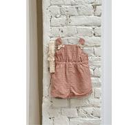 Barboteuse Bébé En Broderie Anglaise + Headband Poésie D'été Rose 3M(60CM)