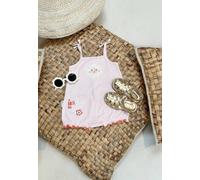 Barboteuse Bébé En Éponge Saona Rose 12M(74CM)