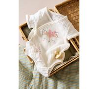 Barboteuse Bébé En Gaze De Coton Louison Ecru 12M(74CM)