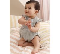 Barboteuse bébé fille en gaze de coton vert sauge 18M(81CM)