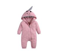 Barboteuse Bebe Garçon Fille Combinaisons Avec Pieds Solide Barboteuses Polaire Capuche Chic Mignon Jumpsuit Vêtements d'Extérieur Grenouillères Automne Hiver Nouveaus Nés Ensemble de Pyjama