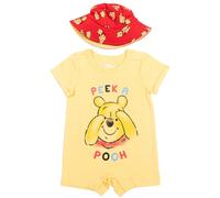 Barboteuse et chapeau de soleil Disney Winnie l'ourson pour b b gar on, jaune, 18 mois