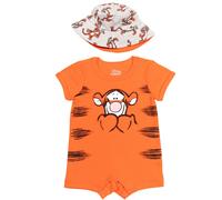 Barboteuse et chapeau de soleil Disney Winnie l'ourson Tigrou pour nouveau-n gar on, orange, 0 3 mois
