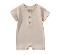 Barboteuse Garçons Filles Combinaison de Nuit Infant Pyjama Body Court pour bébé col Rond vêtements Confortables Tenues rentrer Grenouillère 0-12 Mois