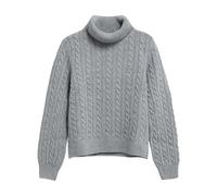 Barbour - Ambleside Pull à col roulé en maille torsadée - Femme - Pulls - Gris - Taille: 40 FR