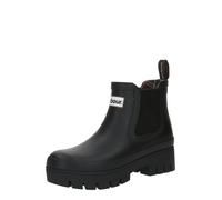 Barbour Bottes en caoutchouc 'Halton' noir / blanc, Taille 39-40