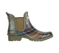 Barbour - Bottes style Chelsea en tartan classique - Femme - Chaussures - Vert - Taille: 38 EU