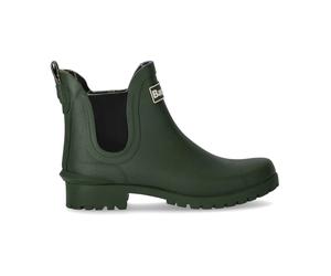 Barbour - Bottine Chelsea olive avec doublure tartan - Femme - Chaussures - Vert - Taille: 42 EU