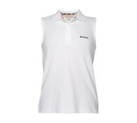 Barbour - Bowford Sleeveless Polo - Femme - Tops - Blanc - Taille: 40 FR