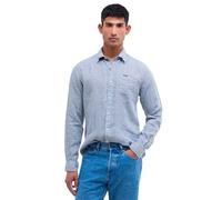 Barbour - Chemise en lin - Linton Tailored Shirt Navy pour Homme - Taille XL Navy XL