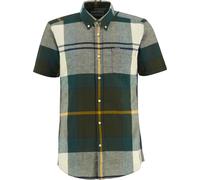 Barbour - Chemise en coton et lin - Douglas S/S Tailored Shirt Ancient Tartan en Coton - Taille M - Gris Gris M