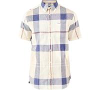Barbour - Chemise en coton et lin - Douglas S/S Tailored Shirt Oban Mist Tartan pour Homme en Coton - Taille S - Beige Beige S