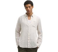 Barbour - Chemise en lin - Linton Tailored Shirt Mist pour Homme - Taille M - Beige Beige M