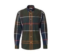 Barbour Chemise 'Harris' bleu marine / kaki / orange / blanc, Taille S