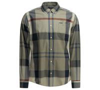 Barbour - Chemise en coton - Harris Tailored Shirt Bleached Pine Tartan pour Homme en Coton - Taille L - Kaki Kaki L