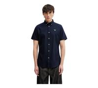 Barbour - Chemise Oxtown Oxford Cintrée Manches Courtes - Homme - Chemises - Bleu - Taille: M