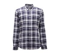 Barbour - Chemise sur mesure en lin/coton avec poche - Homme - Chemises - Bleu - Taille: L