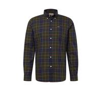 Barbour Chemise 'Wetheram' marine / cognac / olive / blanc, Taille XXL