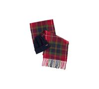 BARBOUR Coffret cadeau 2 pièces écharpe et bonnet SWINTON CHRISTMAS rouge