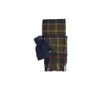 BARBOUR Coffret cadeau bonnet et écharpe DOVER vert foncé
