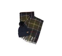 BARBOUR Coffret cadeau bonnet et écharpe DOVER vert foncé