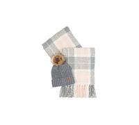 BARBOUR Coffret cadeau bonnet et écharpe SALTBURN gris