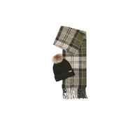 BARBOUR Coffret cadeau bonnet et écharpe SALTBURN olive