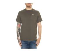 Barbour - Crew Neck T-Shirt - Homme - Tops - Brun - Taille: 2XL
