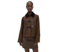 Barbour Duffle-coat ciré Myra pour femme, Tartan écorce/toile de jute, 8