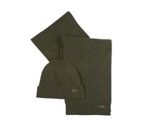 Barbour - Ensemble Bonnet & Écharpe Carlton Fleck - Homme - Accessoires - Vert - Taille: ONE Size
