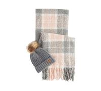 Barbour - Ensemble Bonnet & Écharpe Saltburn - Femme - Accessoires - Gris - Taille: ONE Size