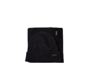 Barbour ensemble bonnet et écharpe homme bleu laine - UNI