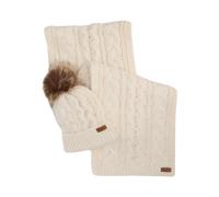 Barbour - Ensemble Bonnet et Écharpe Penshaw - Femme - Accessoires - Blanc - Taille: ONE Size