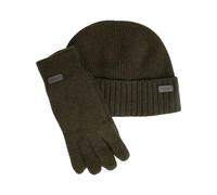 Barbour - Ensemble Bonnet et Gants Carlton - Homme - Accessoires - Vert - Taille: ONE Size